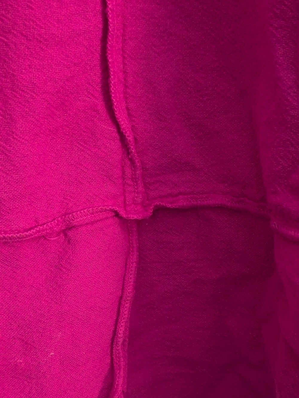 Sea Breeze of California Oversized Cotton Top | Small | Raw Hem Casual Boho Tuni - Picture 4 of 4